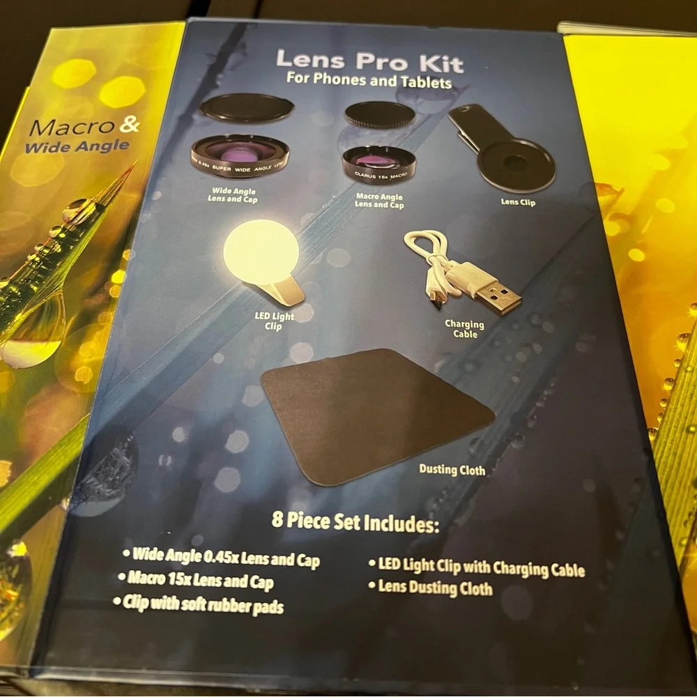 Power To Go Lens Pro Kit For Phones and Tablets brand new in sealed box